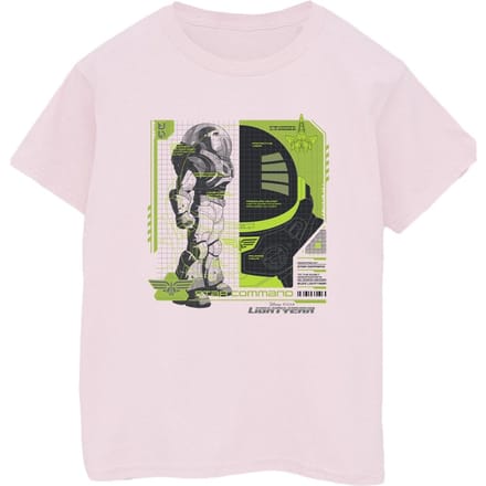 Disney Heren Lightyear Buzz Tech Panel T-Shirt (Baby Roze)