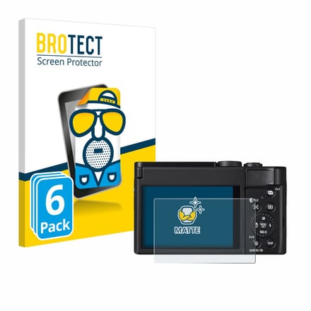 BROTECT - Screenprotector voor Panasonic Lumix DC-TZ99 - Folie Beschermfolie matte 6 Stuks