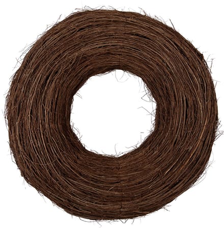 Clayre & Eef Krans Ø 80x22 cm Bruin Rotan