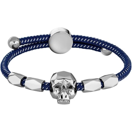 Police heren Armband Konso kunststof, metaal One Size Blauw 32012829