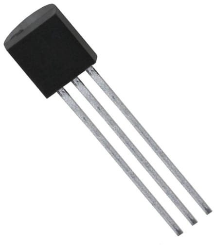 Transistor - Halfgeleider Component - Elektronische Circuits - TO-92 Omhulsel - V6300RTO3C - Metaal