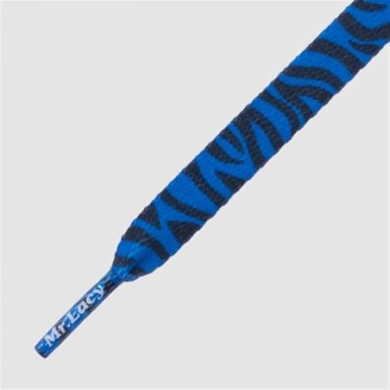 Mr Lacy Printies - zebra royal blue - One size