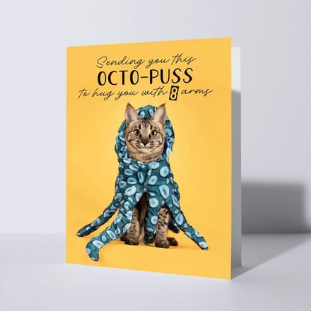 CAT'CHY Cards - wenskaart - denken aan - kat