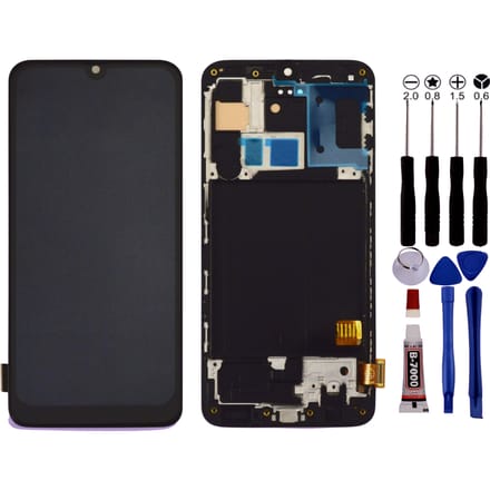 A40 SM-A405F A405FN A405FM LCD + zwart + gereedschap
