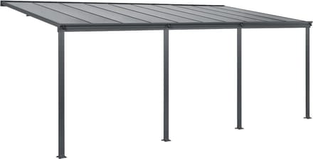 Terrasdak / Overkapping - Borneo - 6 x 3 m - Grijs