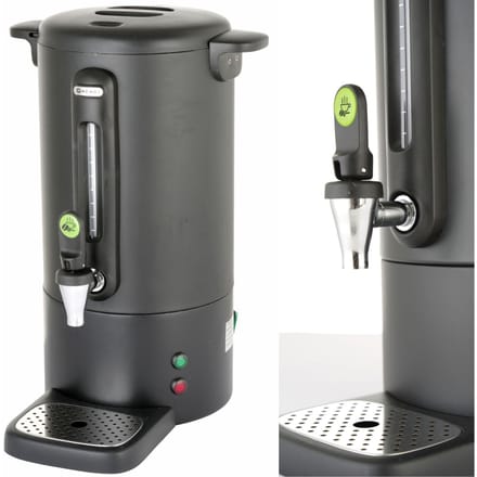 HENDI Percolator – 7L – matzwart – non-drip kraan – waterniveau-indicator – automatisch warmhouden