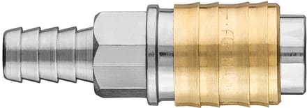 NEO Serie - Snelkoppeling voor Compressor - 12mm - Roestvrij Staal en Messing - CE-gecertificeerd
