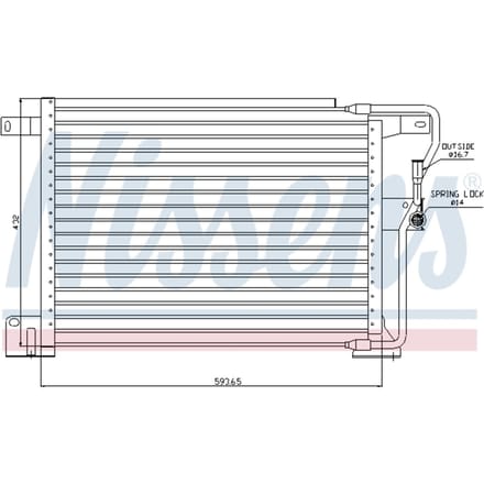 Condensator, airconditioning NISSENS 94346