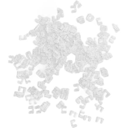 200 Pièces Manchon de Compression pour Lunettes Sans Monture Plastique Transparent Accessoires de Fixation Outils Montures Sans Monture white