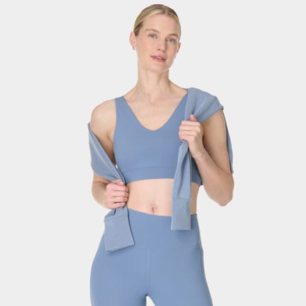 Sweaty Betty Ultimate Yoga Voop Bra BLAUW - Maat S