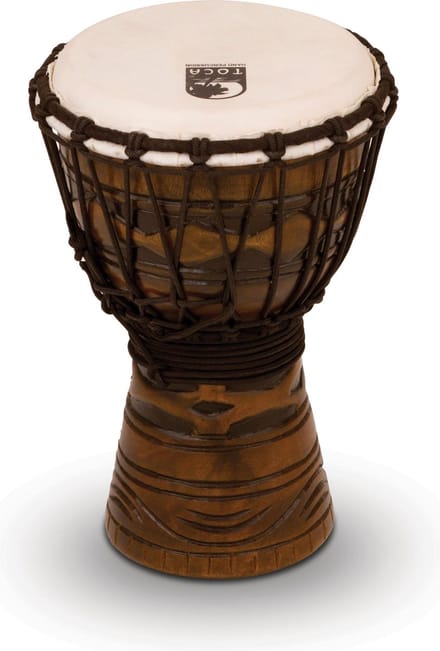 Toca Percussion Origins Djembe TODJ-7AM, 7", African Mask #AM - Djembe