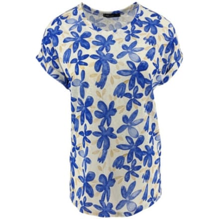 FOS Amsterdam Top tienus daisy kobalt