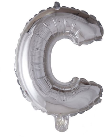 Folie Ballon Letter 40″ C - Zilver