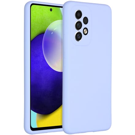 Accezz Hoesje - Geschikt voor Samsung Galaxy A53 - Liquid Silicone Backcover - Paars