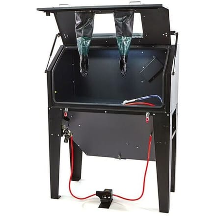 HBM straalcabine met afzuiging SBC 420/500 zwart