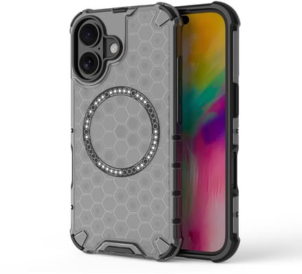 Solidenz HexArmor MagShield geschikt voor iPhone 16 hoesje - Geschikt voor MagSafe - Zwart
