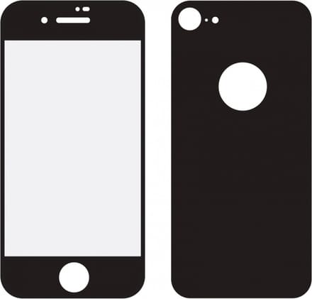 Mobilize Edge To Edge Gehard Glas Ultra-Clear Screenprotector + Back Protector voor Apple iPhone 8 - Zwart