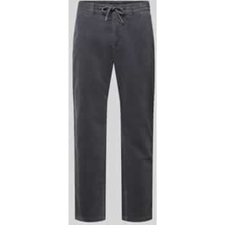 Tapered fit corduroy broek met structuurmotief
