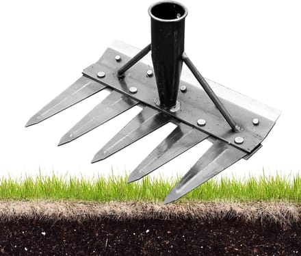 Gazon hark - Gras verwijderaar - Tuin onderhoud - Verwisselbare elementen - Verschillende tanden