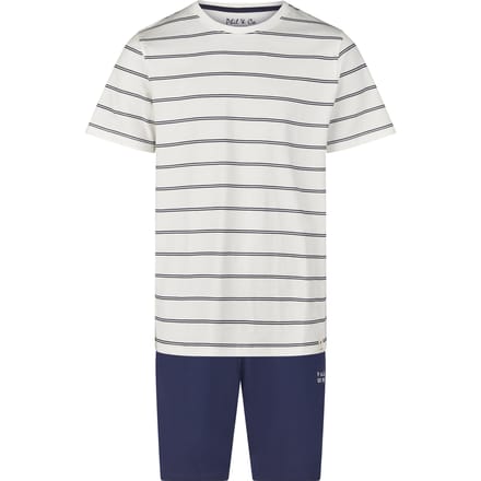 Phil & Co Heren Shortama Korte Pyjama Set Gestreept - Maat L