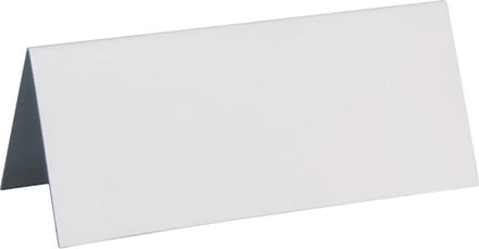 Santex naamkaartjes - Bruiloft - mat wit - 10x stuks - 7 x 3 cm - plaatskaartjes