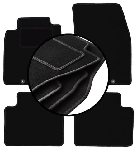 Complete set veloursmatten voor: Nissan X-Trail III T32 SUV (2013-2017)