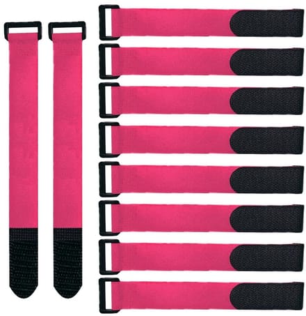IMstore - Nylon Kabelbinders - Herbruikbare Kabelstrips - Multifunctioneel - Roze - Verstelbare Kabelbinders - Ideaal voor Organisatie - 20 Stuks