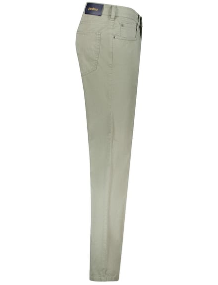 Gardeur Broek Bill Fine Pattern Cotton Comfort Stretch Soft Wash-out Effects Khaki / male