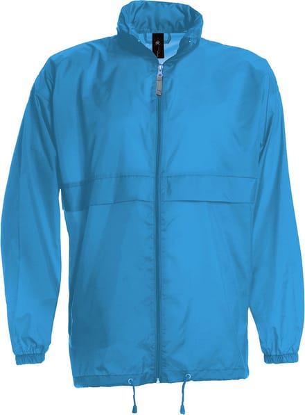 Windjas 'Sirocco Men Windbreaker' B&C Collectie maat M Atoll blauw
