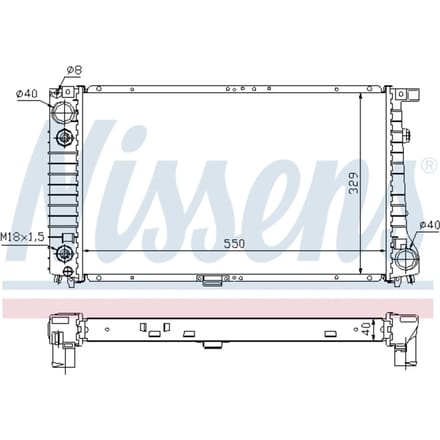 Radiator, motorkoeling NISSENS 60642A