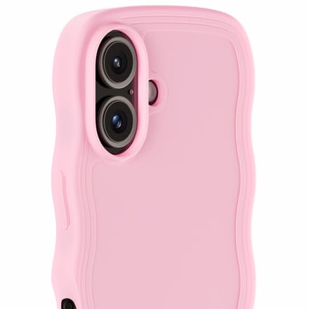Holdit Wavy Case geschikt voor Apple iPhone 16 - Pink
