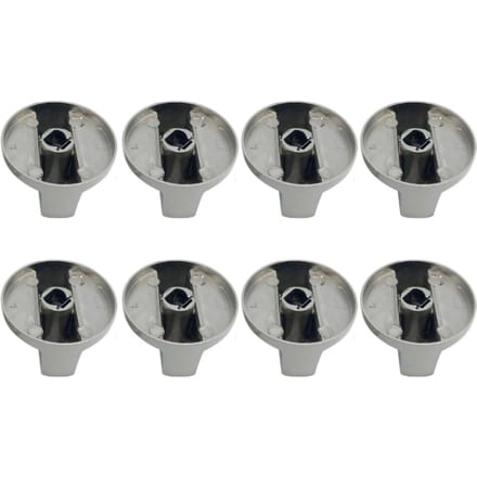 8 STUKS Kookplaatknoppen 6mm Metalen Draaischakelaar voor Gasfornuis voor Keuken Kookplaat Machine Bediening Vervanging gray