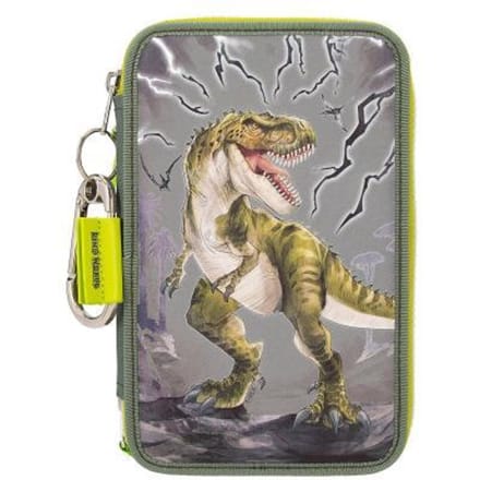 Dino World 3-vaks etui REFLECTOR Pennenzakken en -etui's