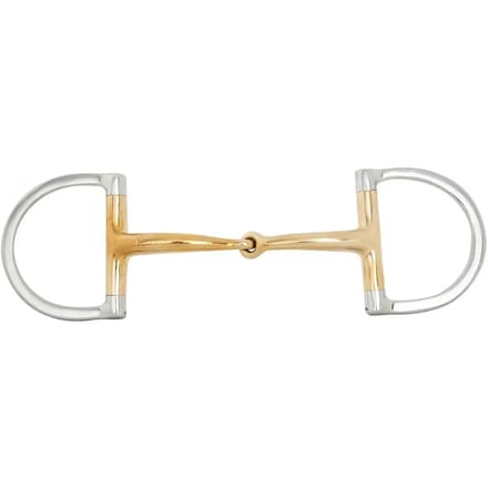 Verdun bit voor enkelgebroken paard, gebogen BR Equitation Soft Contact