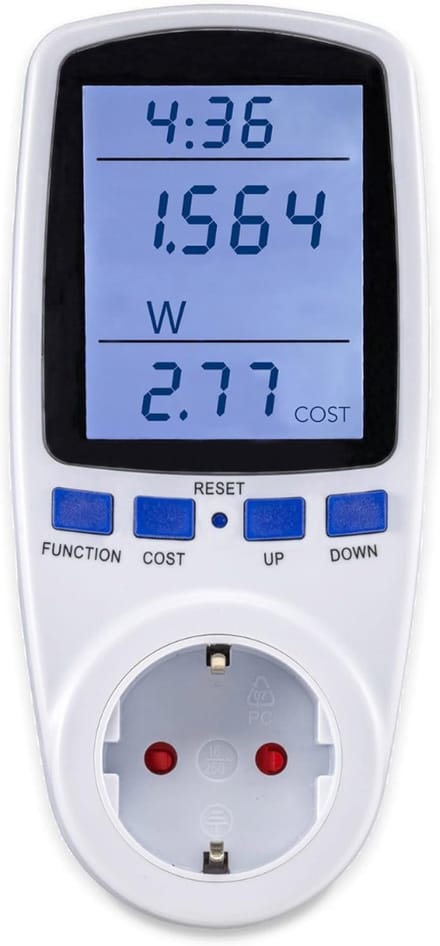 Energiemeter Verbruiksmeter - P1 Meter Stopcontact - Wit
