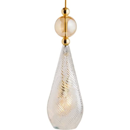 EBB & FLOW Smykke L goud kristal swirl goud-rook