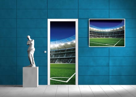 Fotobehang Voetbal | Groen | 91x211cm