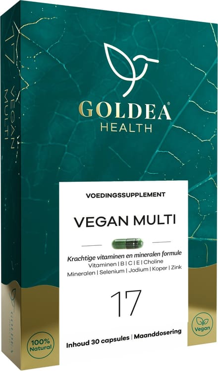 Goldea Health Vegan Multi - Voedingssupplement - Complete multivitamine - 100% natuurlijk