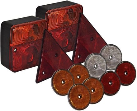 Benson Complete set aanhanger achterlichten - reflectoren - 12-delig - verhoogde veiligheid
