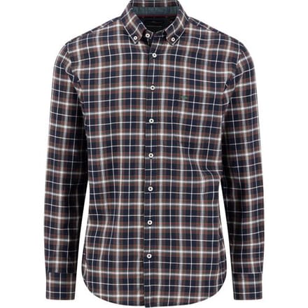 Fynch-Hatton Overhemd Iconic Check Button-Down Navy / male