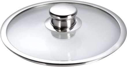 Glazen Pan Deksel - Pannen Deksel - Koken - Hittebestendig Glas - 24 cm - Transparant