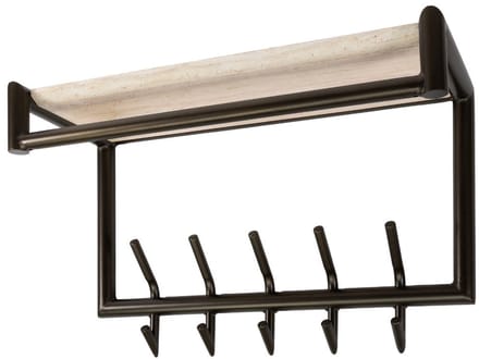 Fraaai - Felice kapstok 2x5 haken - bruin