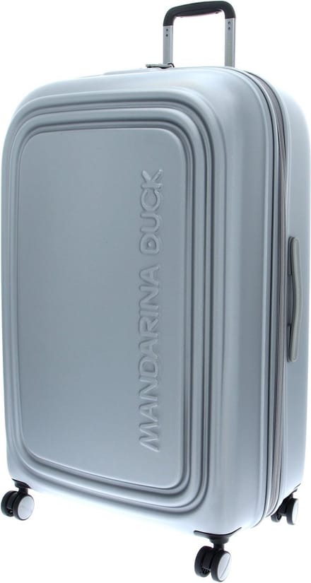 MANDARINA DUCK Logoduck + Cabin Expandable Trolley Silver Zilverkleurig 78cm
