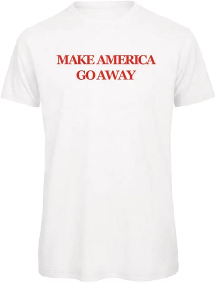 Make America go away (MAGA) - t-shirt - wit | rood - M