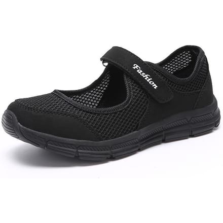Dames van middelbare leeftijd Casual mode holle platte bodem knoop luie sneakers maat 35-43 41