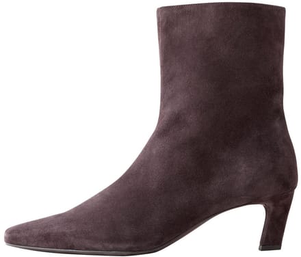 Next - Dames - Forever Comfort® enkellaarzen met hak en hoekige neus - Bruin