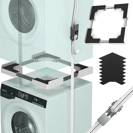 Verstelbare Stapelset voor Wasmachine en Droger - Ruimtebesparend en Veilig