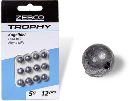 Zebco Trophy Lead Ball - Maat : 2g (12 pcs)