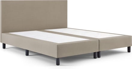 Boxspring Serenity - 80x220 Zonder matras - Beige Glad - AVV Matrassen