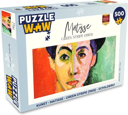 Puzzel Kunst - Matisse - Green stripe (1905) - Schilderij - Legpuzzel - Puzzel 500 stukjes